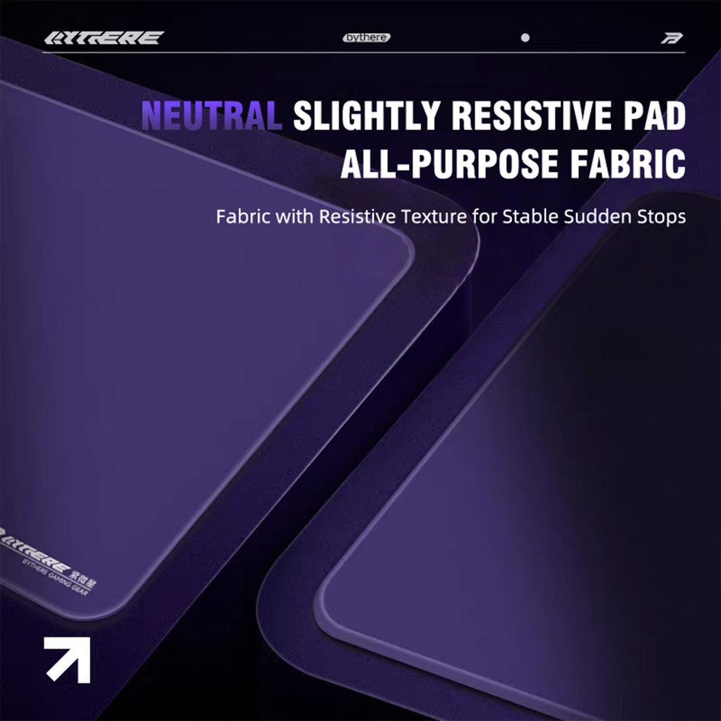 Bythere/白泽【Purple Star (Zǐwēi Star)】 Professional E-Sports Mouse Pad Series - Model 99 FPS Fine-Textured Control Pad