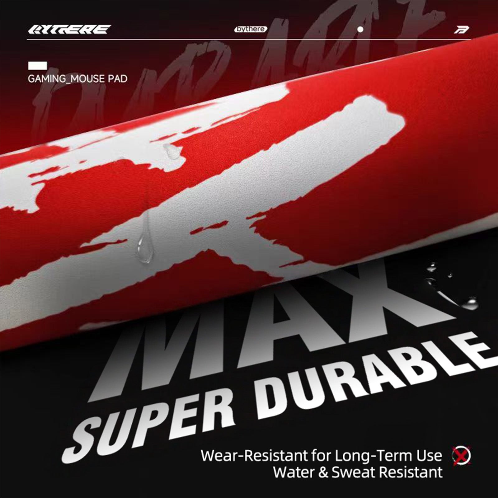 Bythere/ DICE Gaming Mouse Pad with Random Texture - Large Size, Rough Surface, Water-Resistant, Wear-Resistant, Control-Oriented for Esports