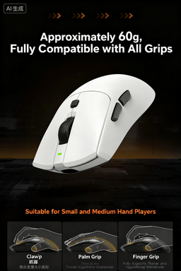 Renmo SA-SH01 Wireless Gaming Mouse - Hot-Swappable Micro Switch, 8KHz Polling Rate