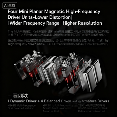 CC-Zeus Quad Driver Hybrid IEM - 1DD+4BA Planar Magnetic Earphones